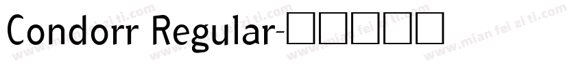 Condorr Regular字体转换